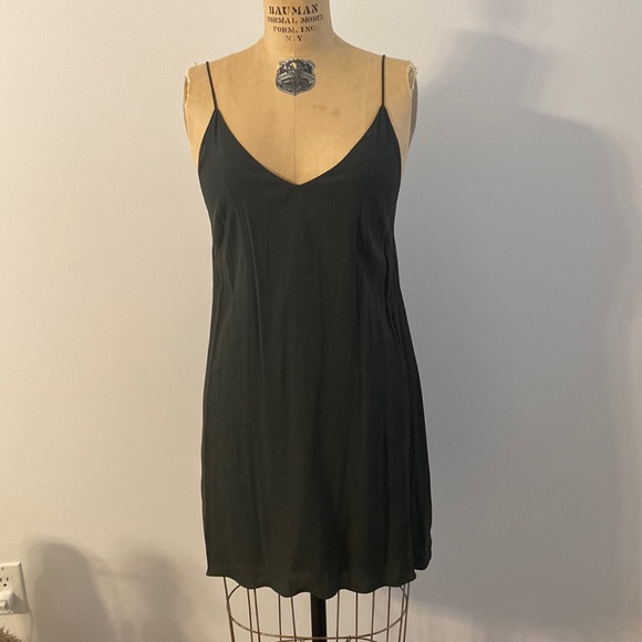 Aritzia Vneck slip mini dress